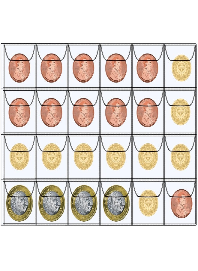 SPS Coin Collection Album - 240 Pockets | Holds Small & Large Coins | 14 Sheets | Premium Storage for Collectors | Black - Image 4